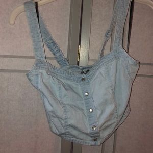 Jean crop top